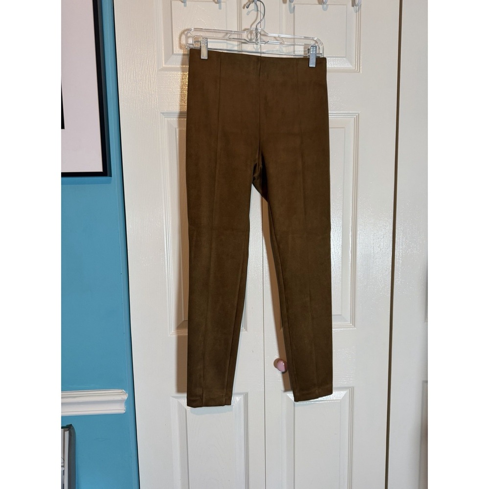 Loft Women's Pants Size Small Faux Suede Pull On‎ Elastic Waist